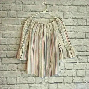 Beach lunch lounge collection Women's casual top off shoulder Size S/P